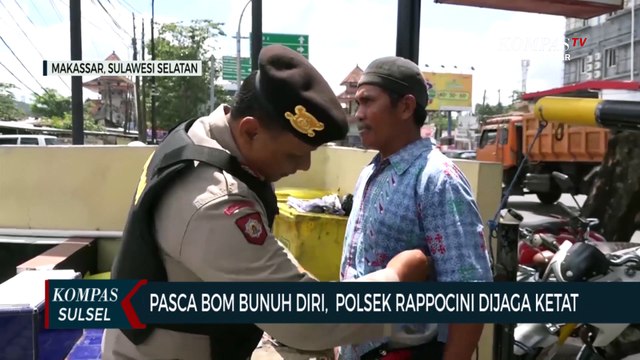 Polsek Rappocini Dijaga Ketat Pasca Bom Bunuh Diri