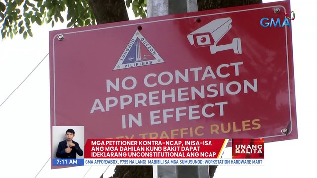 Mga petitioner kontra-NCAP, iniisa-isa ang mga dahilan kung bakit dapat ideklarang unconstitutional ang NCAP | UB