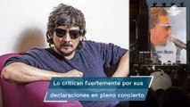“Festival de cuarta”: León Larregui explota durante uno de sus conciertos