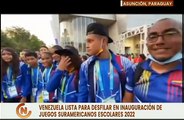 Venezuela dirá presente en la inauguración de los Juegos Suramericanos Escolares 2022 en Paraguay