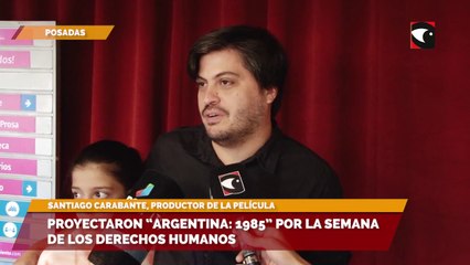 Proyectaron “Argentina: 1985” por la semana de los derechos humanos