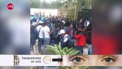Estudiantes de la UNSCH protestan contra la suspensión de clases
