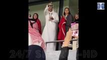 Qatar Emir Al Thani reaction Happy on Hakimi Panenka Penalty and Morocco Players Celebration