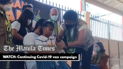WATCH: Continuing Covid-19 vax campaign