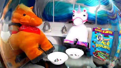 Diana and an amusing story with toy horses