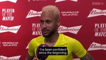 Qatar 2022 FIFA World Cup  Brazil vs South Korea 4-1 Highlights & Interview - Neymar Jr. praises all his teammates and singles out Raphinha to share the award with