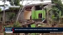 Detik-detik Rumah di Bantaran Sungai Roboh Akibat Abrasi