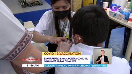 Bakunahang bayan kontra COVID-19, isinagawa sa Las Piñas City | BT
