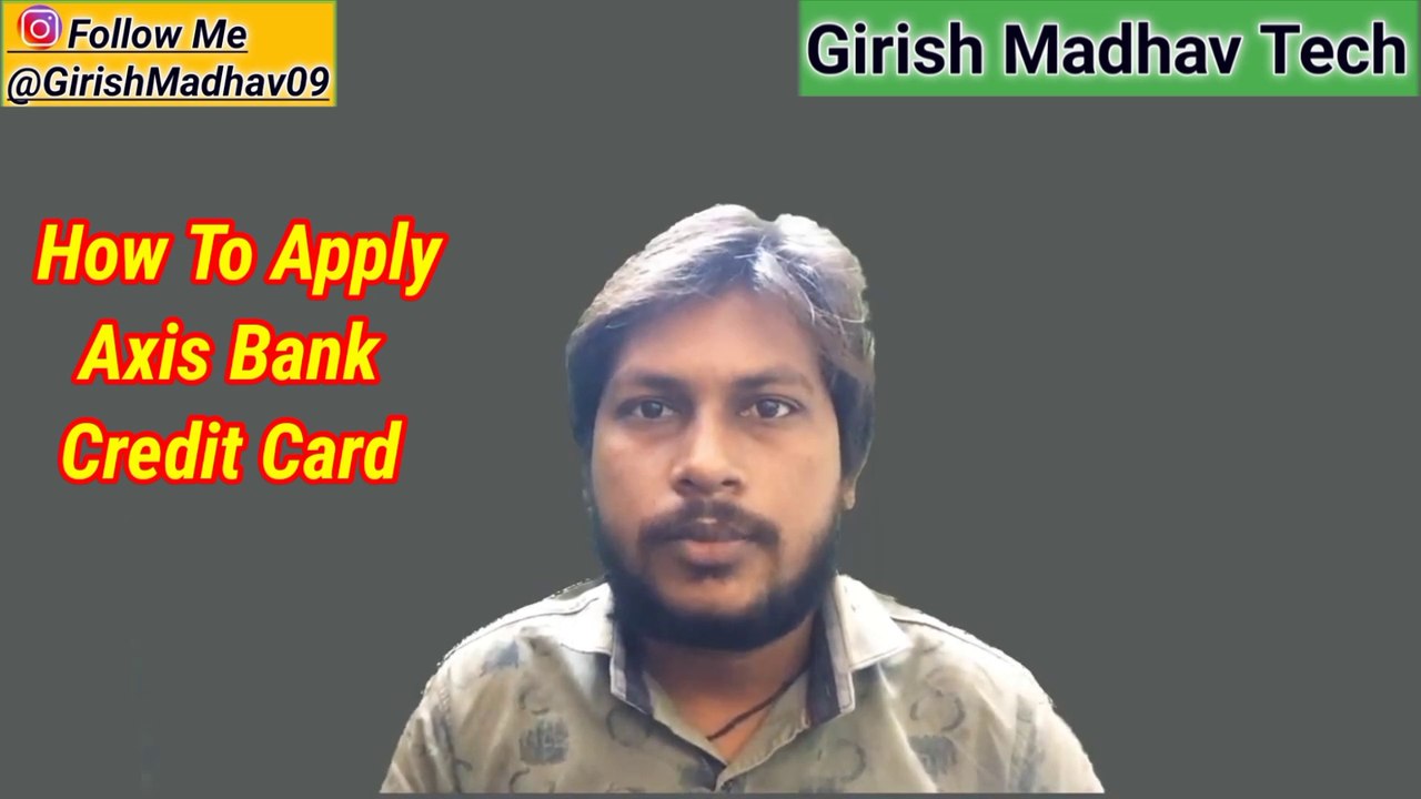 How To Apply Axis Bank Credit Card