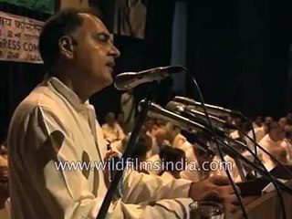 Rajiv Gandhi speaks at an election rally and a Congress Committee Meeting
