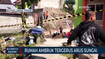 Tergerus Arus Sungai, Rumah Warga Roboh