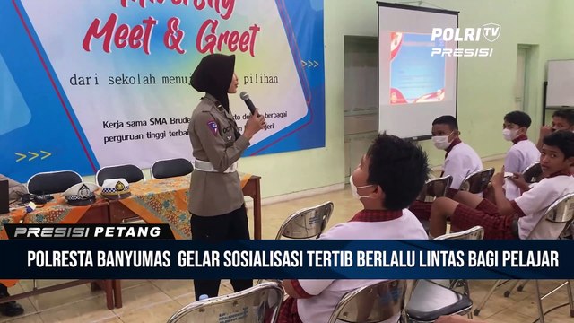 Program Unggulan Police Goes To School Satlantas Polresta Banyumas Sosialisasikan Tertib Berlalu Lintas Di Sekolah Kab. Banyumas
