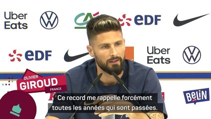 France - Giroud : "Ce 52ème but me soulage énormément"