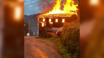 Ahşap ev alev aldı, ev sahibi kurtarılamadı