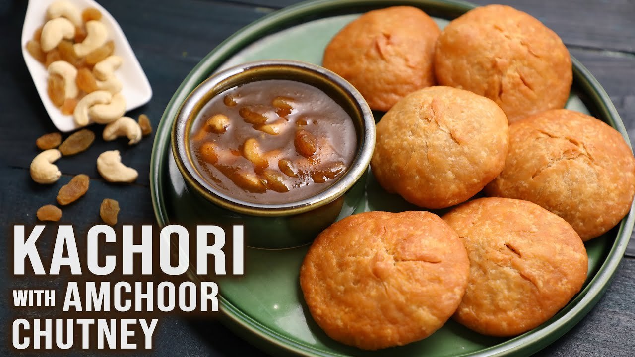 Kachori With Amchoor Chutney | Homemade Crispy Stuffed Kachori | Snacks ...
