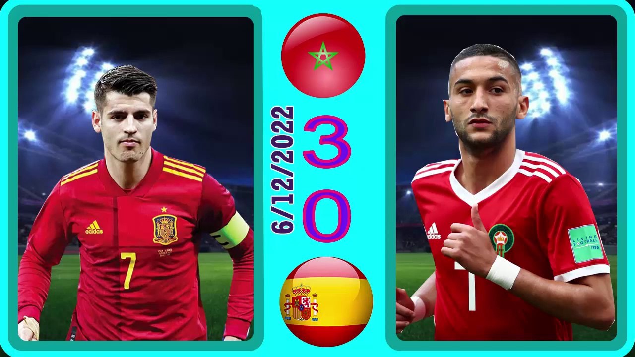 Morocco 3-0 Spain -- إسبانيا0-3المغرب  - world cup 2022 كأس العالم