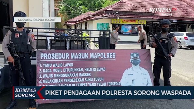 Piket Penjagaan Polres Sorong Kota Dan Polsek Waspada