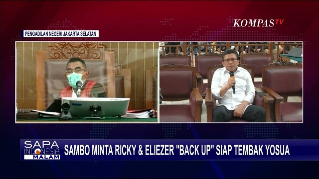 Ferdy Sambo Minta Ricky Rizal dan Eliezer Back Up Tembak Brigadir Yosua