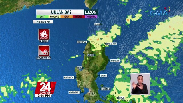 Ilang lugar sa Cagayan, makakaranas pa rin ng pag-ulan bukas | 24 Oras