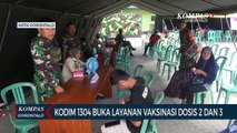 Kodim 1304 Buka Layanan Vaksinasi Dosis Kedua dan Ketiga