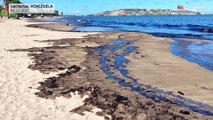Watch: Oil spill pollutes Venezuela's coastline