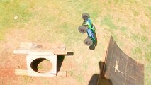 This RC truck (and the driver) has INSANE jumping and flipping skills *Fast MAXX Run*