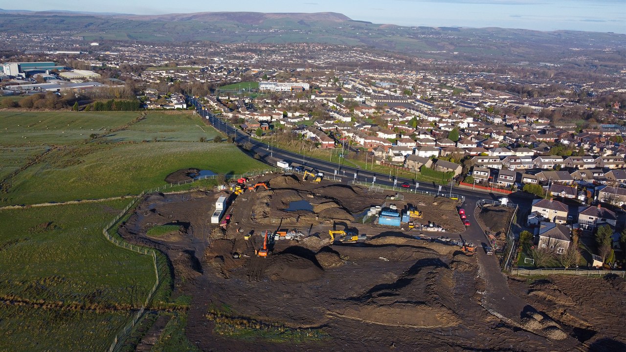 Construction work begins on new 87 home development in Burnley's