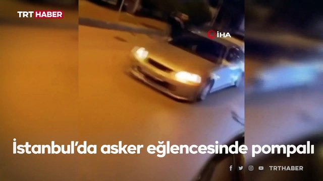 Asker eğlencesinde pompalı tüfekle havaya ateş açtılar