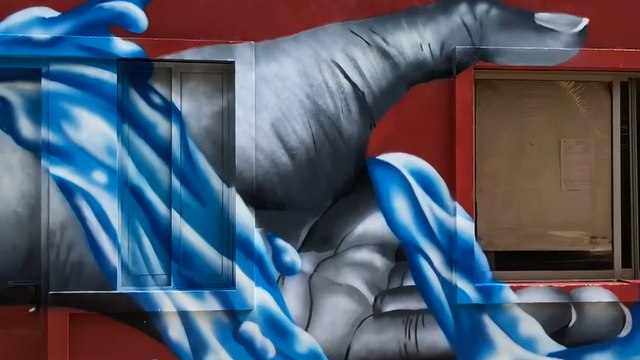 Pakistani Graffiti artist pushes his limits to spread awareness about renewable water sources
