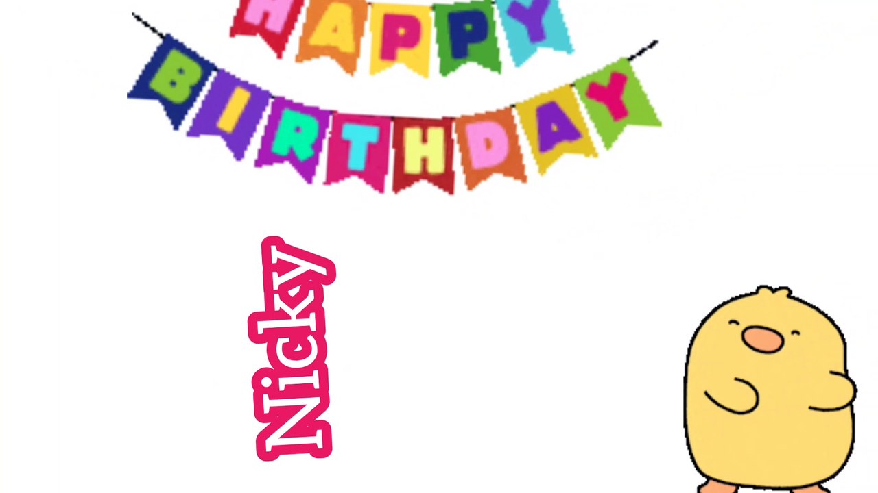 Nicky birthday song