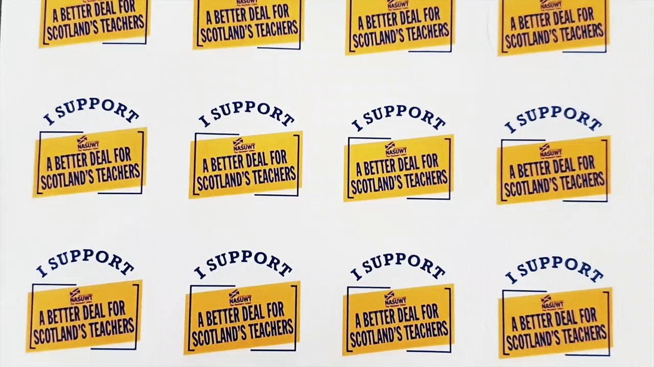 Teachers Strike - Members of the SSTA and NASUWT unions are taking part in the first of two days of industrial action across Scotland in their ongoing pay dispute