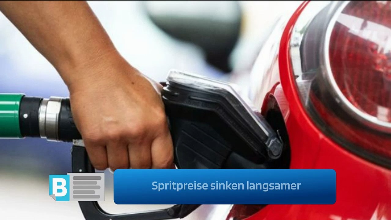 Spritpreise sinken langsamer