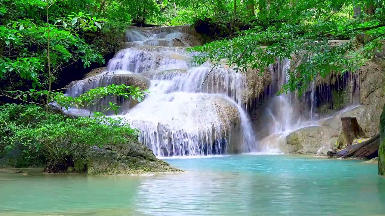 Soothing Music With Waterfall Sounds 1 Hour Relaxing Nature for Meditation Relaxation Stres