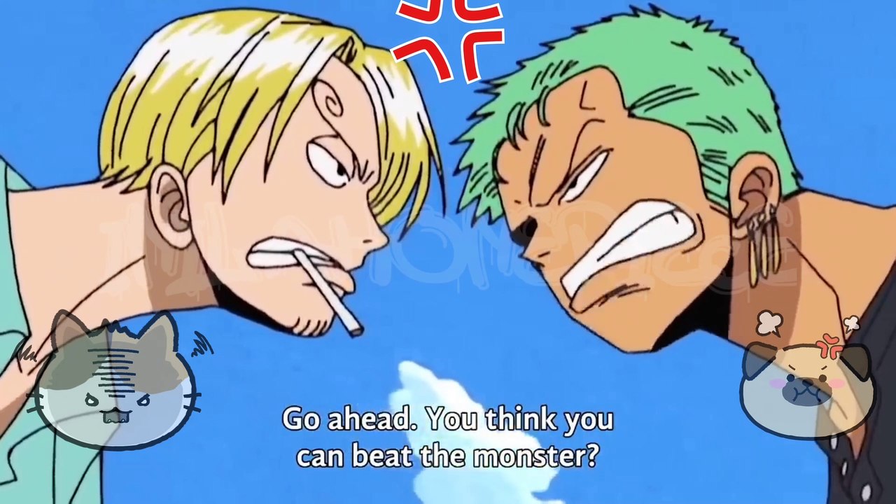 Sanji and Zorro share some funny moments. part 2