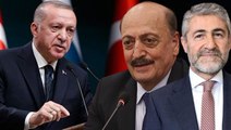 Külliye'de EYT zirvesi! Cumhurbaşkanı Erdoğan, Bakan Nebati ve Bakan Bilgin'i kabul etti