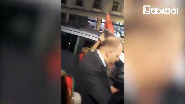 الملك محمد السادس يحتفل بفوز المنتخب المغربي