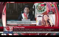 Giovana Constantini: El Congreso de Perú ha obligado a Castillo a tomar esta decisión