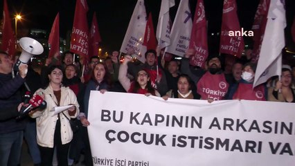 TİP'ten Hiranur Vakfı önünde 'istismar' protestosu: Yere batsın düzeniniz