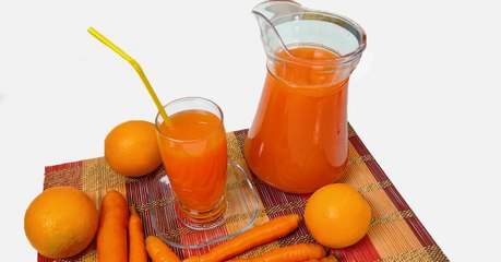 طريقة عمل عصير الجزر والبرتقال