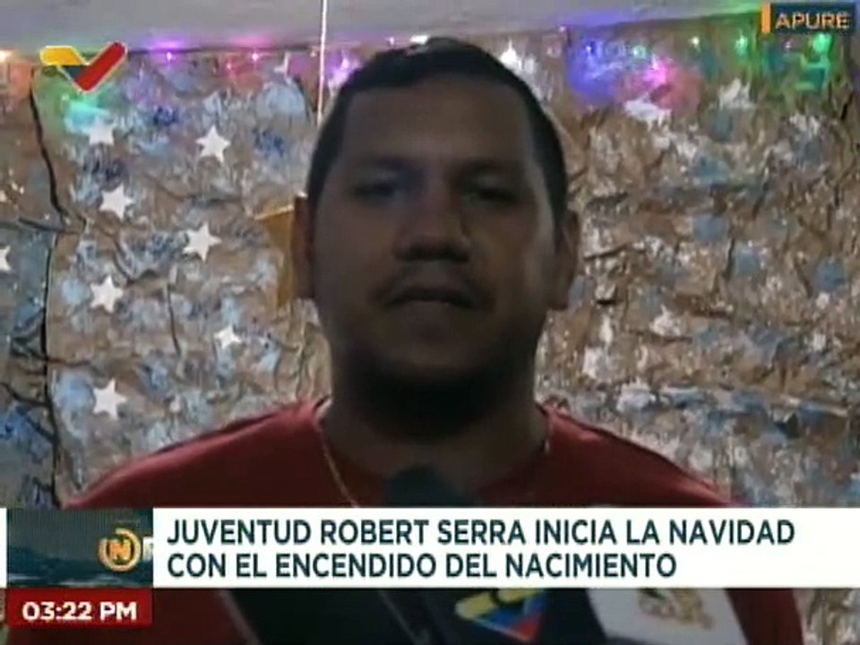 Apure | Misión Jóvenes de la Patria Robert Serra realizan pesebre en la plaza Negro Primero