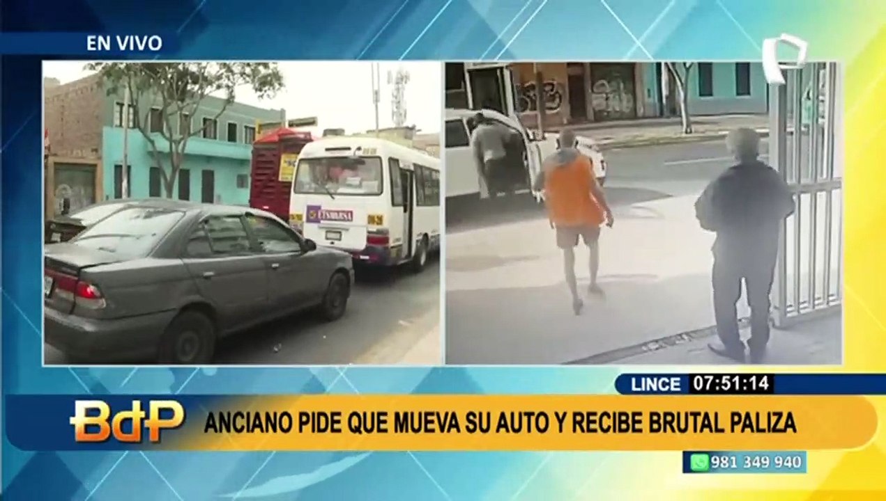 Lince: adulto mayor recibe brutal golpiza al pedirle a un hombre mover su camioneta