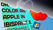 draw and color an apple in ibispaint x