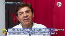 Bibliotecas públicas municipales invitan al concurso a 