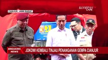 Jokowi Berikan Bantuan untuk Warga Terdampak Gempa Cianjur di Salah Satu Posko Pengungsian