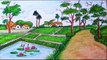 natural beauty with landscapes view drawing scenery || landscapes nature drawing scenery with field