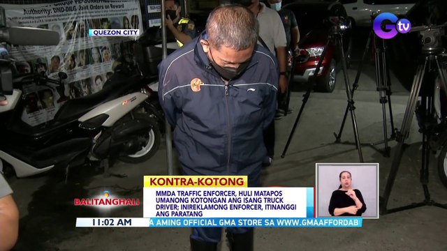 MMDA traffic enforcer, huli matapos umanong kotongan ang isang truck driver; inireklamong enforcer, itinanggi ang paratang | BT