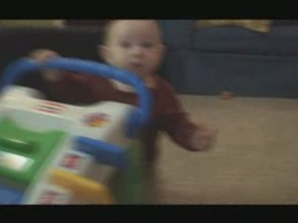 Mitchell taking his first steps, sorta!