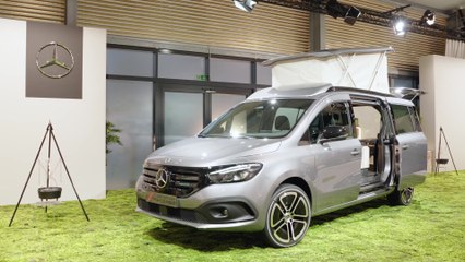 Electrified camping in the new Small Van from Mercedes-EQ celebrates its premiere