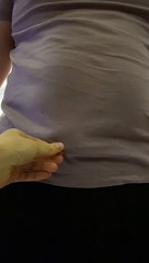 Cute Blue Bird Hiding Under Shirt