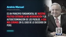 López Obrador lamenta destitución de Pedro Castillo como presidente de Perú